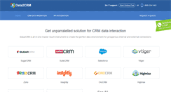 Desktop Screenshot of data2crm.com