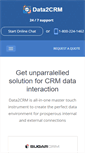 Mobile Screenshot of data2crm.com